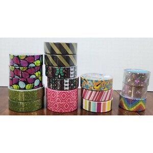 Scotch and Duck Prism Washi Tape Variety of Designs Lot of 17